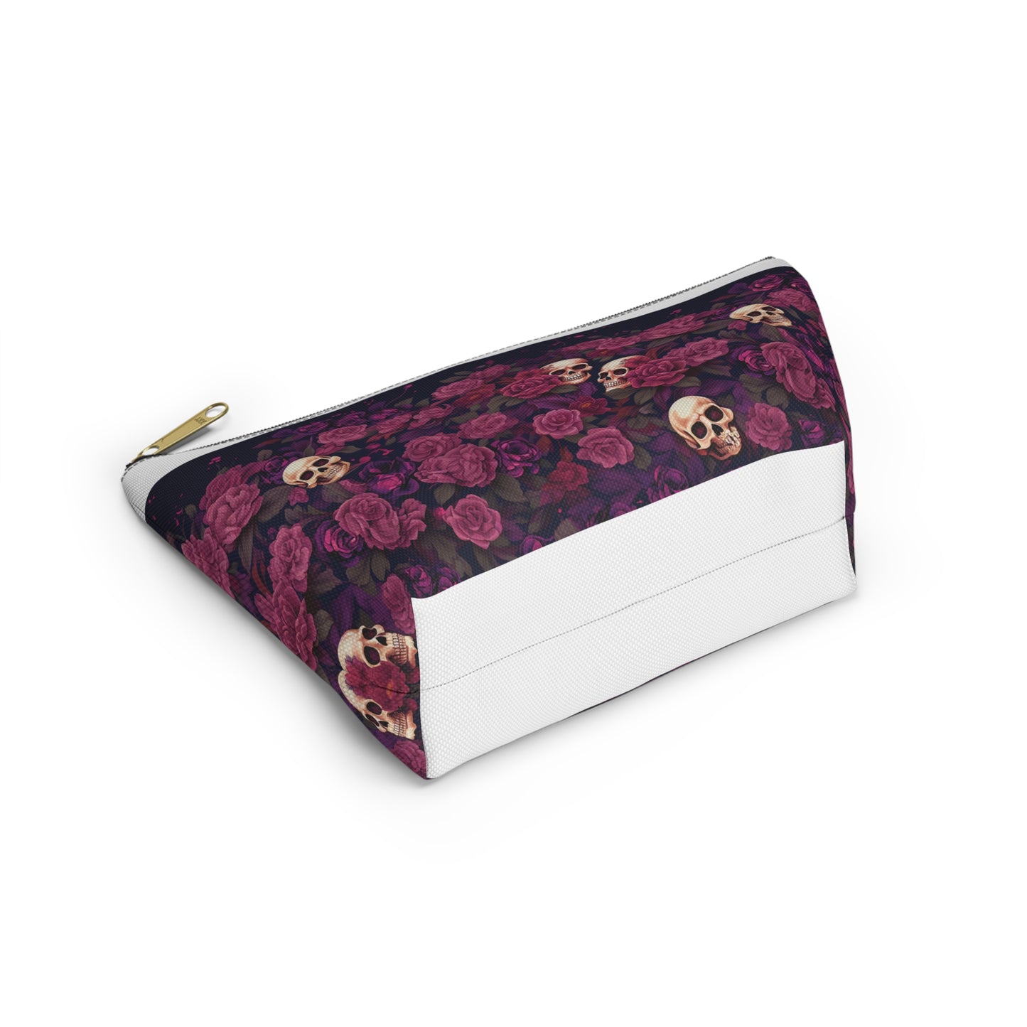 Accessory Pouch - Rose Skull Garden Design