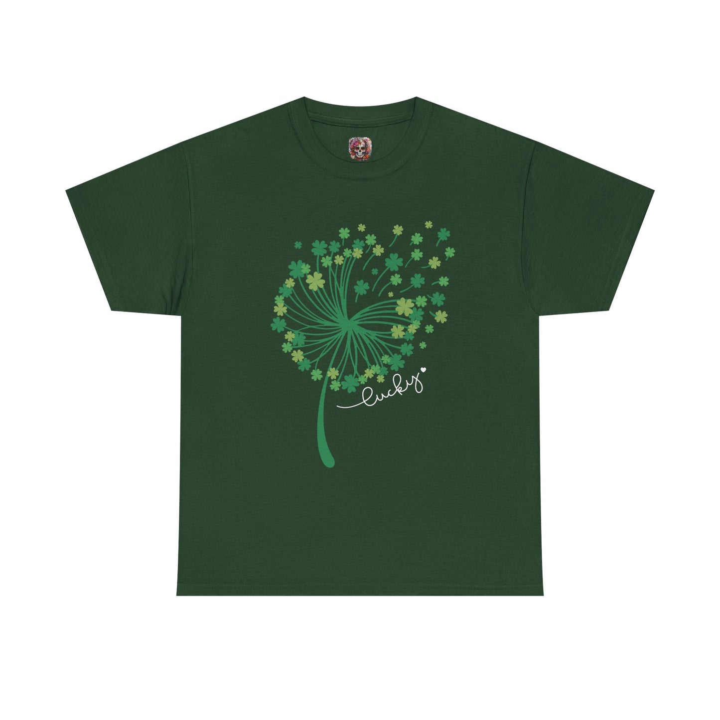 Lucky Clover Unisex Heavy Cotton Tee - St. Patrick’s Day Shirt