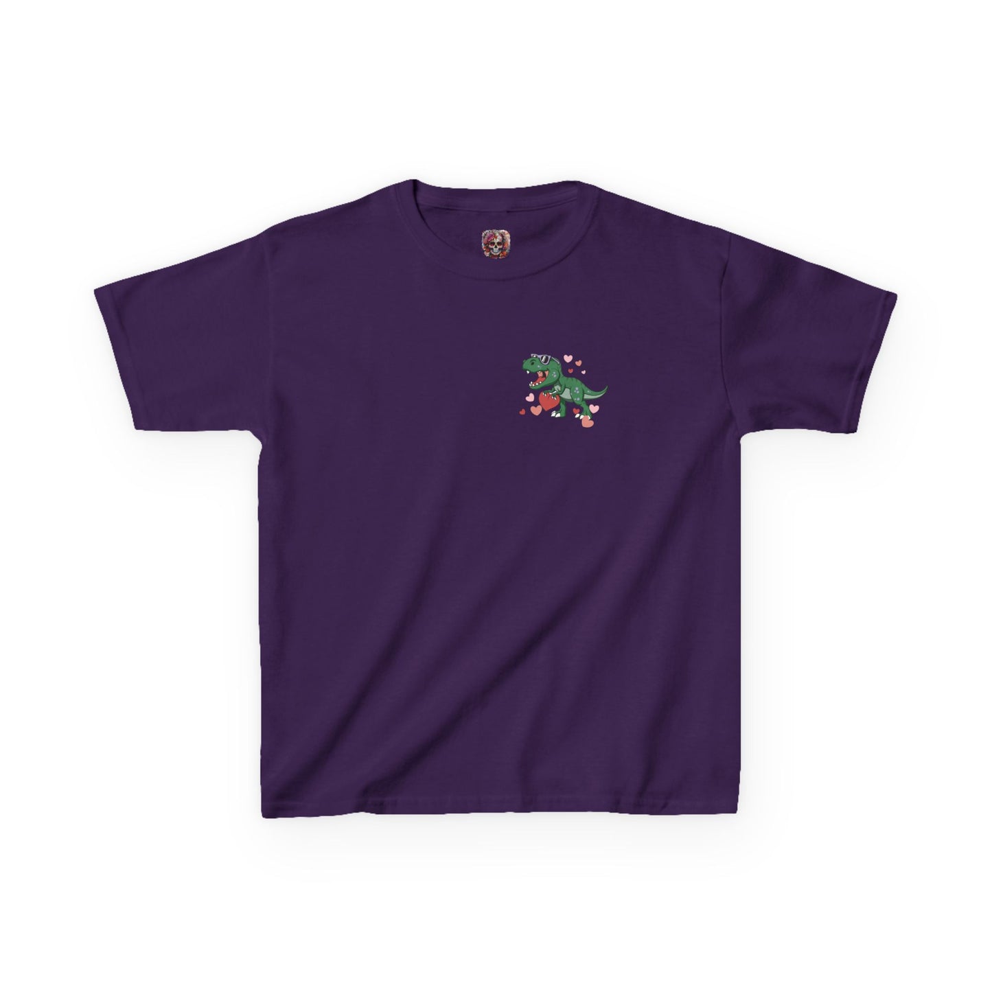 Dino Hearts Youth Valentine's Tee