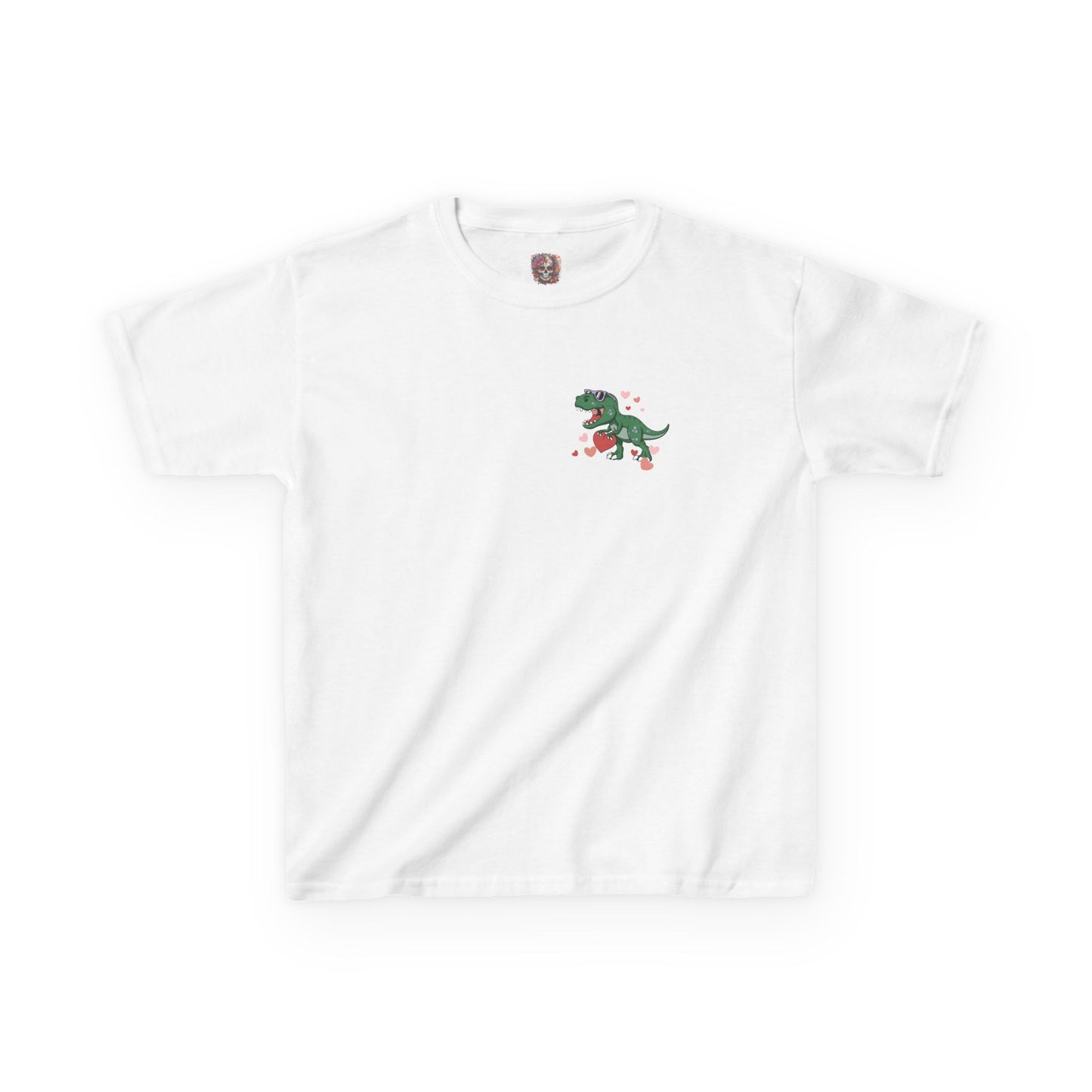 Dino Hearts Youth Valentine's Tee