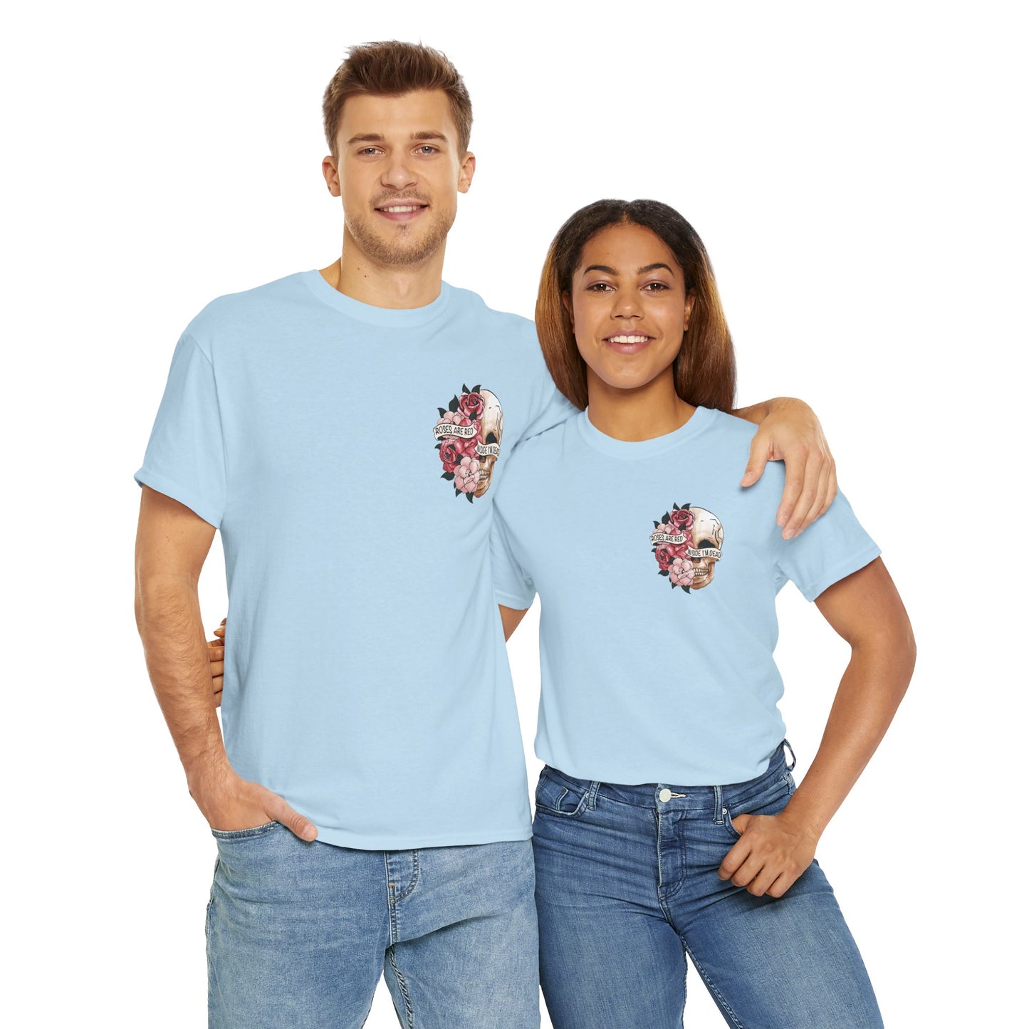 "Roses Are Red, Inside I'm Dead" -Floral Tee