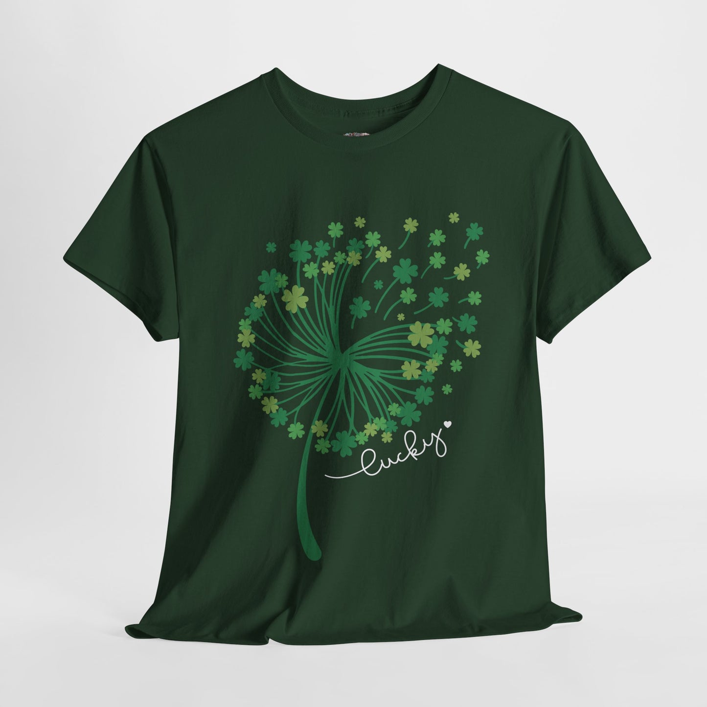 Lucky Clover Unisex Heavy Cotton Tee - St. Patrick’s Day Shirt