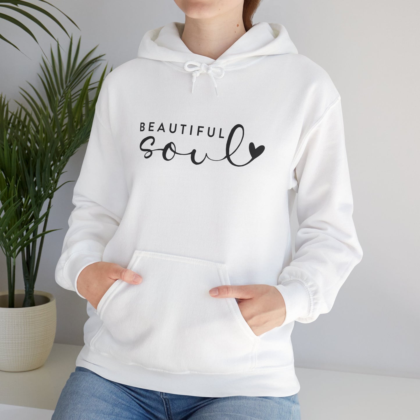 Beautiful Soul Hooded Sweatshirt, Unisex Hooded Sweatshirt, Cute Gift for Friends, Cozy Layer for All Seasons, Inspirational Clothing