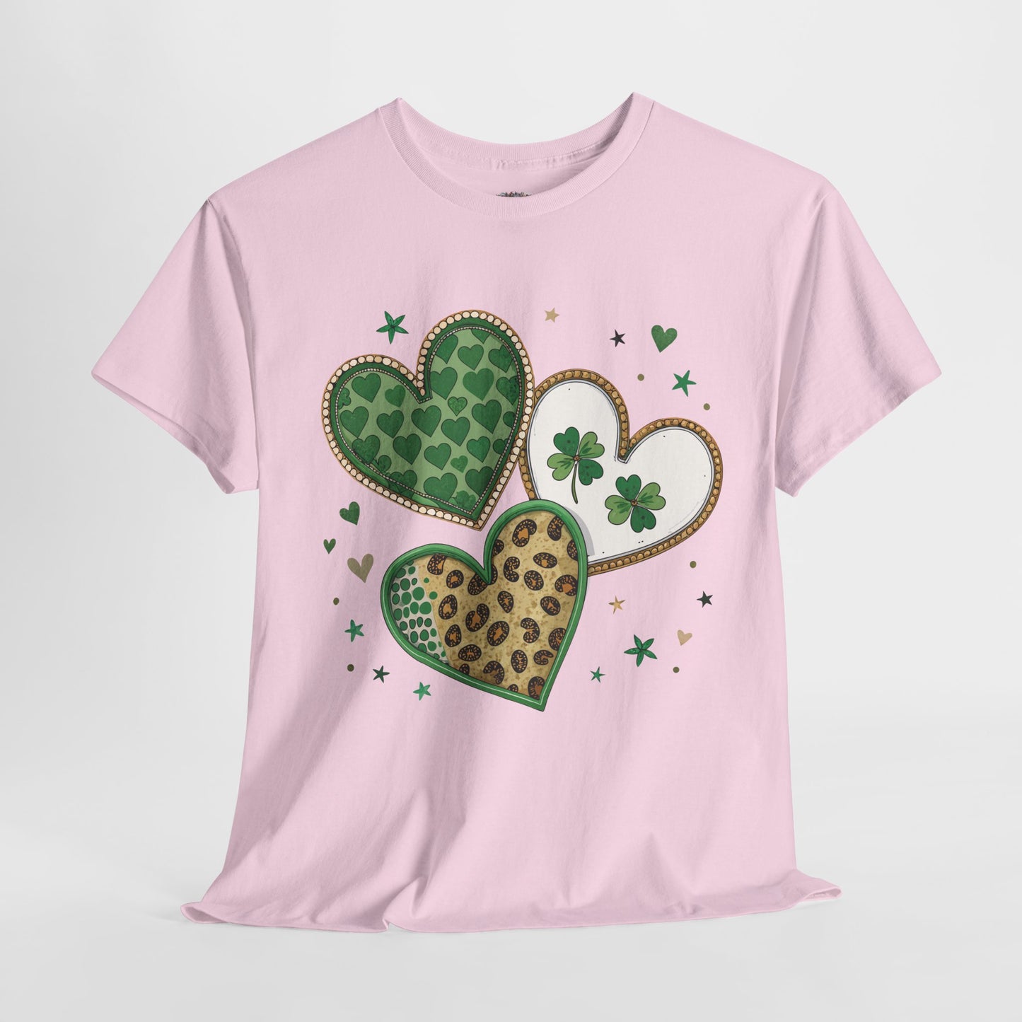 St Patrick's Day Heart Shamrock Tee