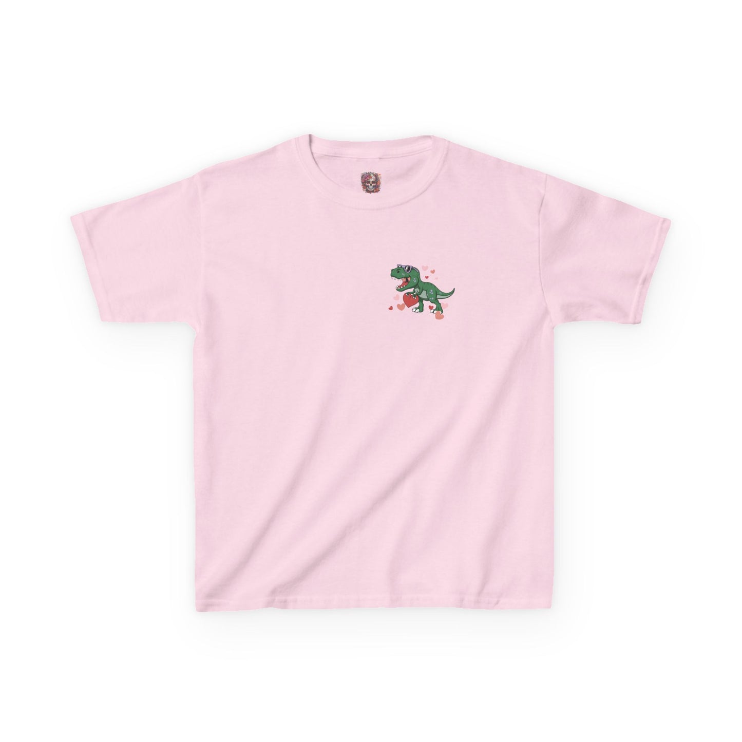 Dino Hearts Youth Valentine's Tee