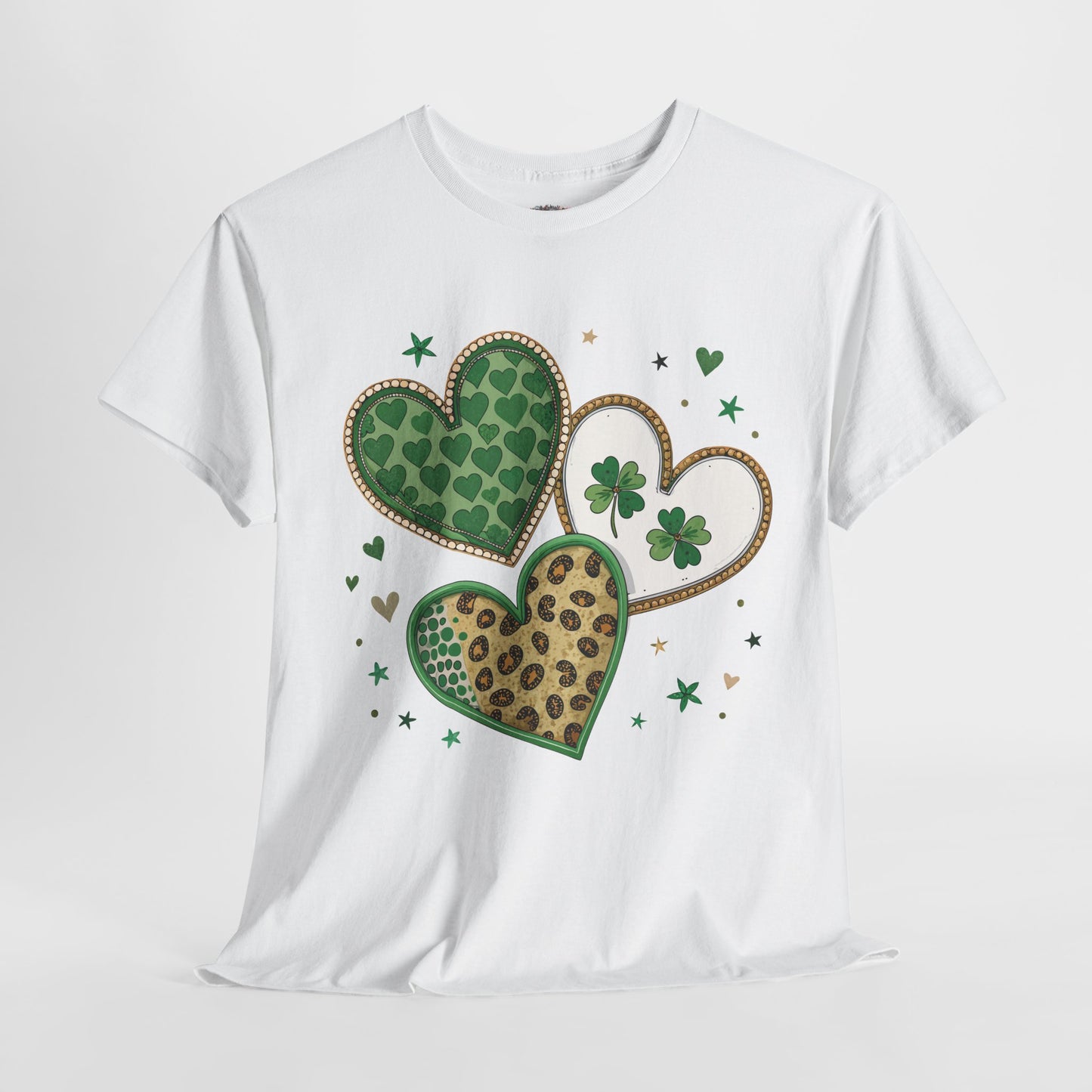 St Patrick's Day Heart Shamrock Tee