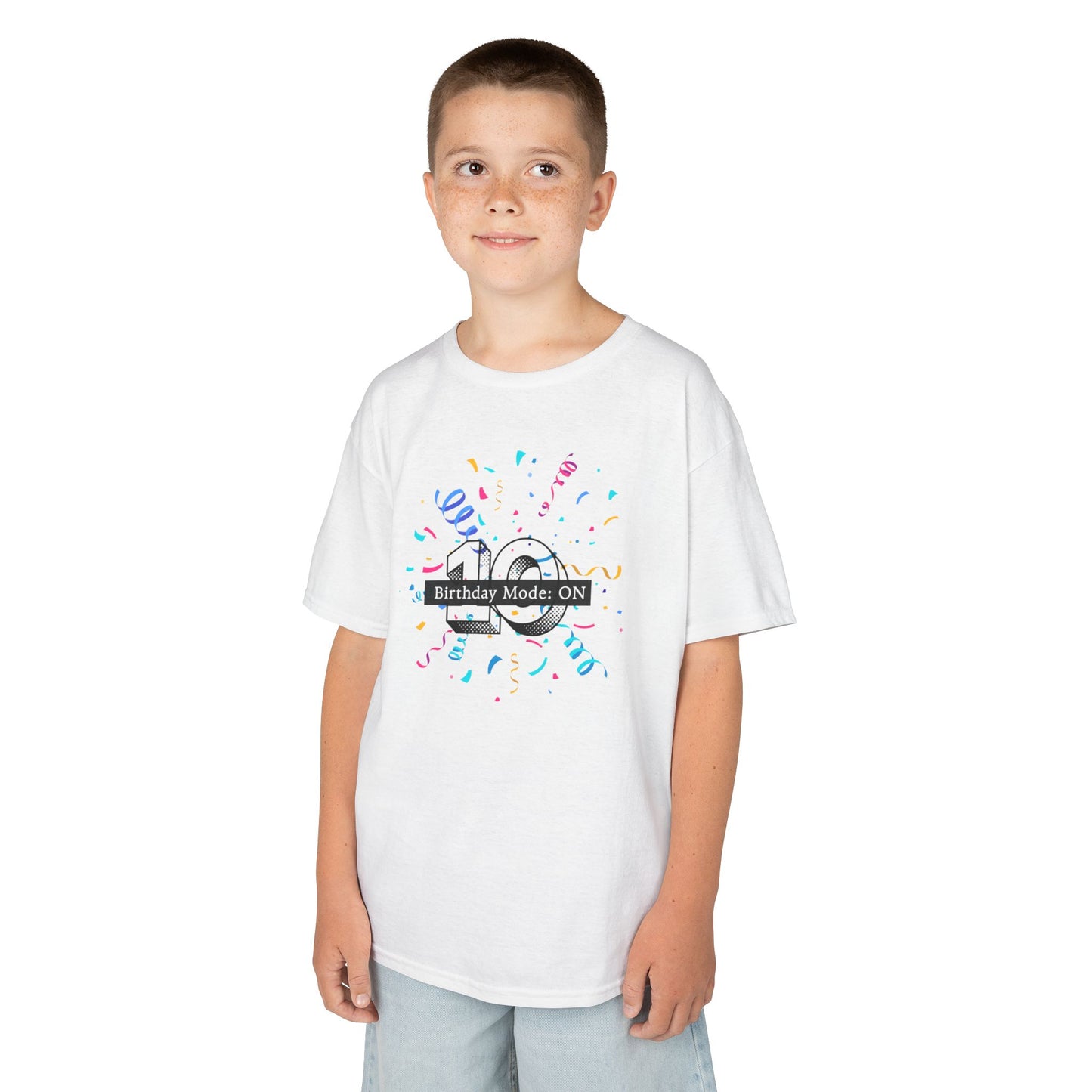 Kids Tee - Birthday Mode: On Celebration Tee (Customizable Age)