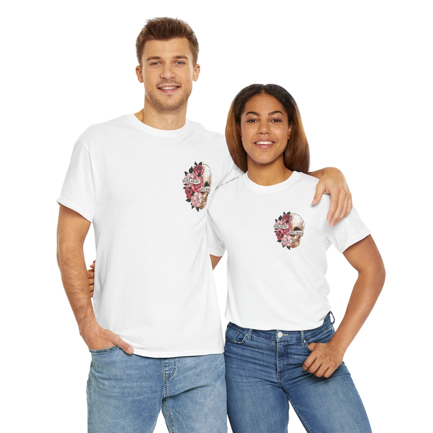 "Roses Are Red, Inside I'm Dead" -Floral Tee