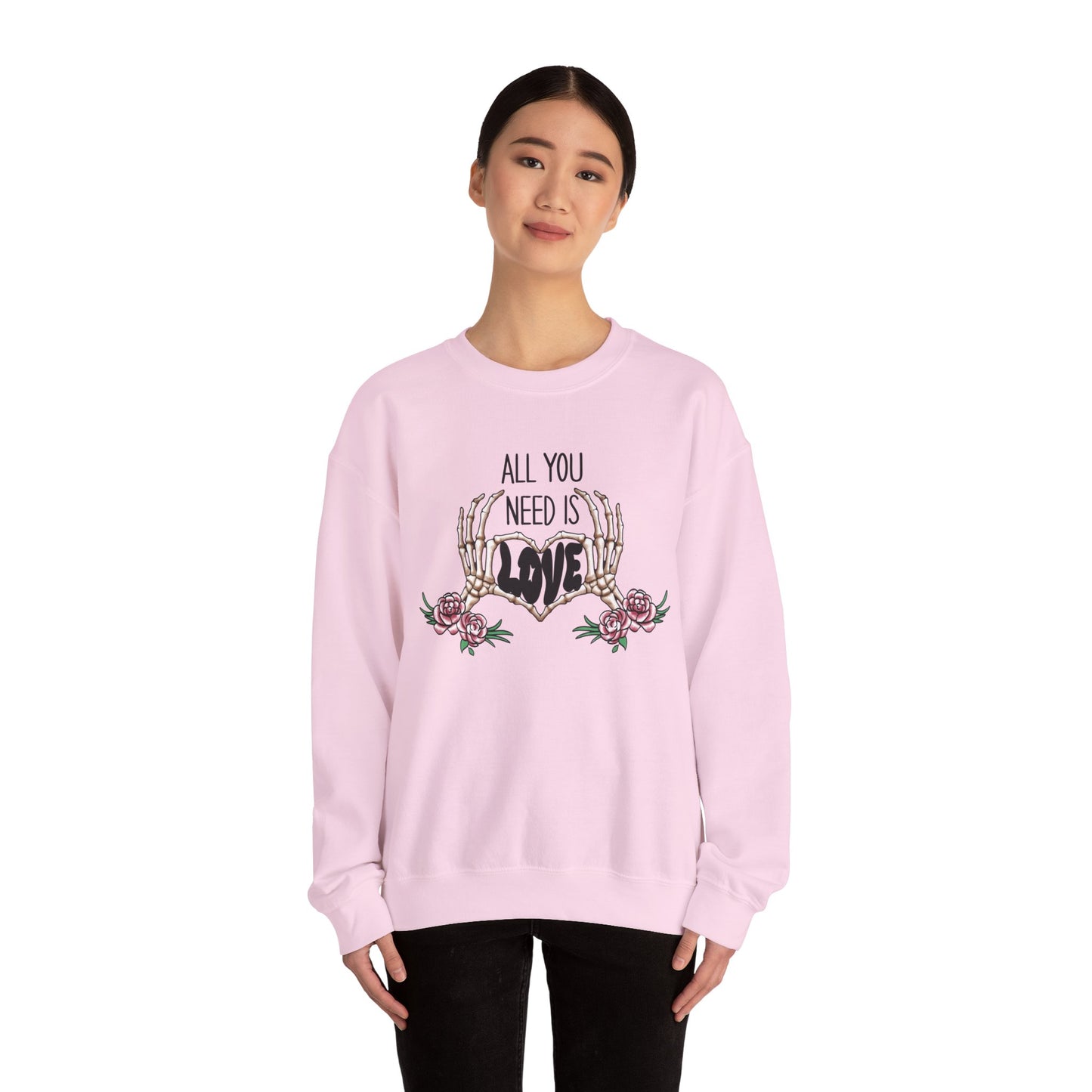 "All You Need Is LOVE" Crewneck Sweatshirt - Unisex Heavy Blend™