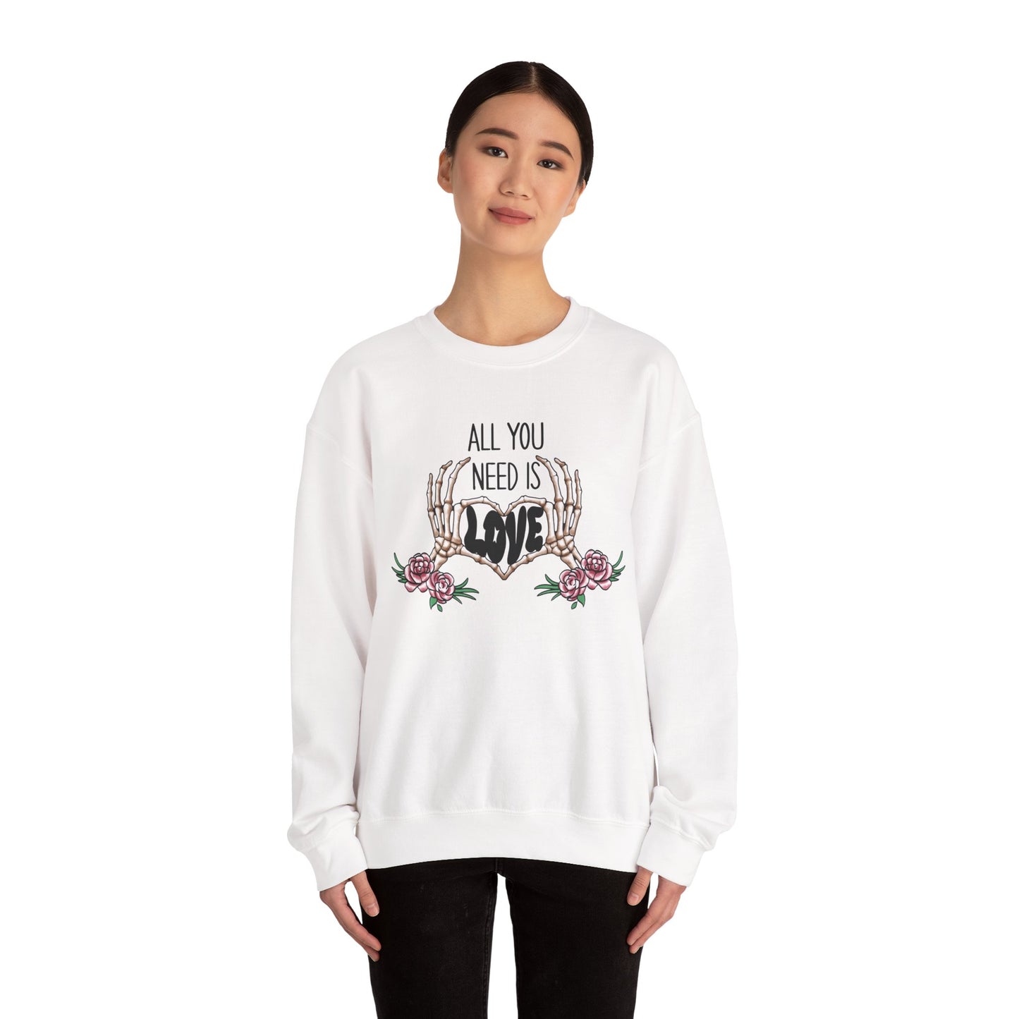 "All You Need Is LOVE" Crewneck Sweatshirt - Unisex Heavy Blend™