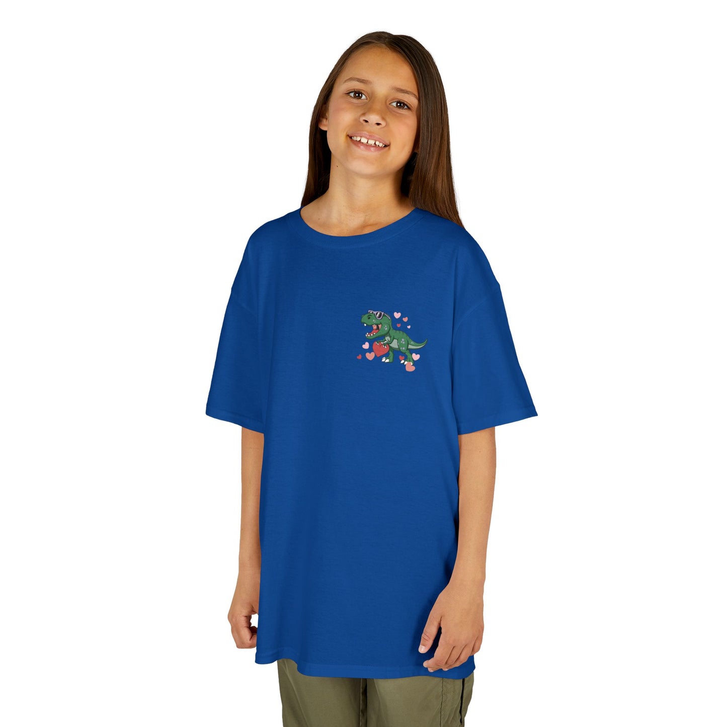 Dino Hearts Youth Valentine's Tee