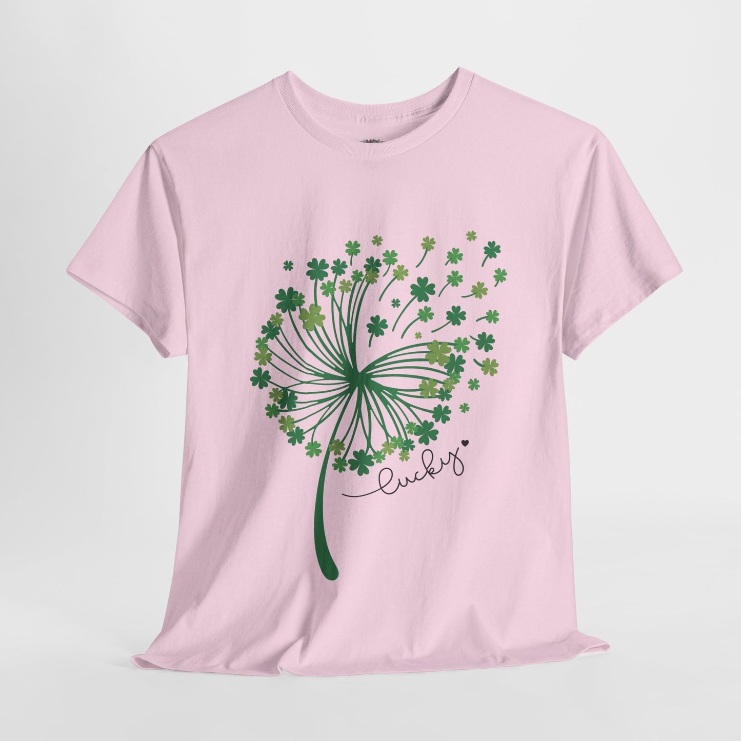 Lucky Clover Unisex Heavy Cotton Tee - St. Patrick’s Day Shirt