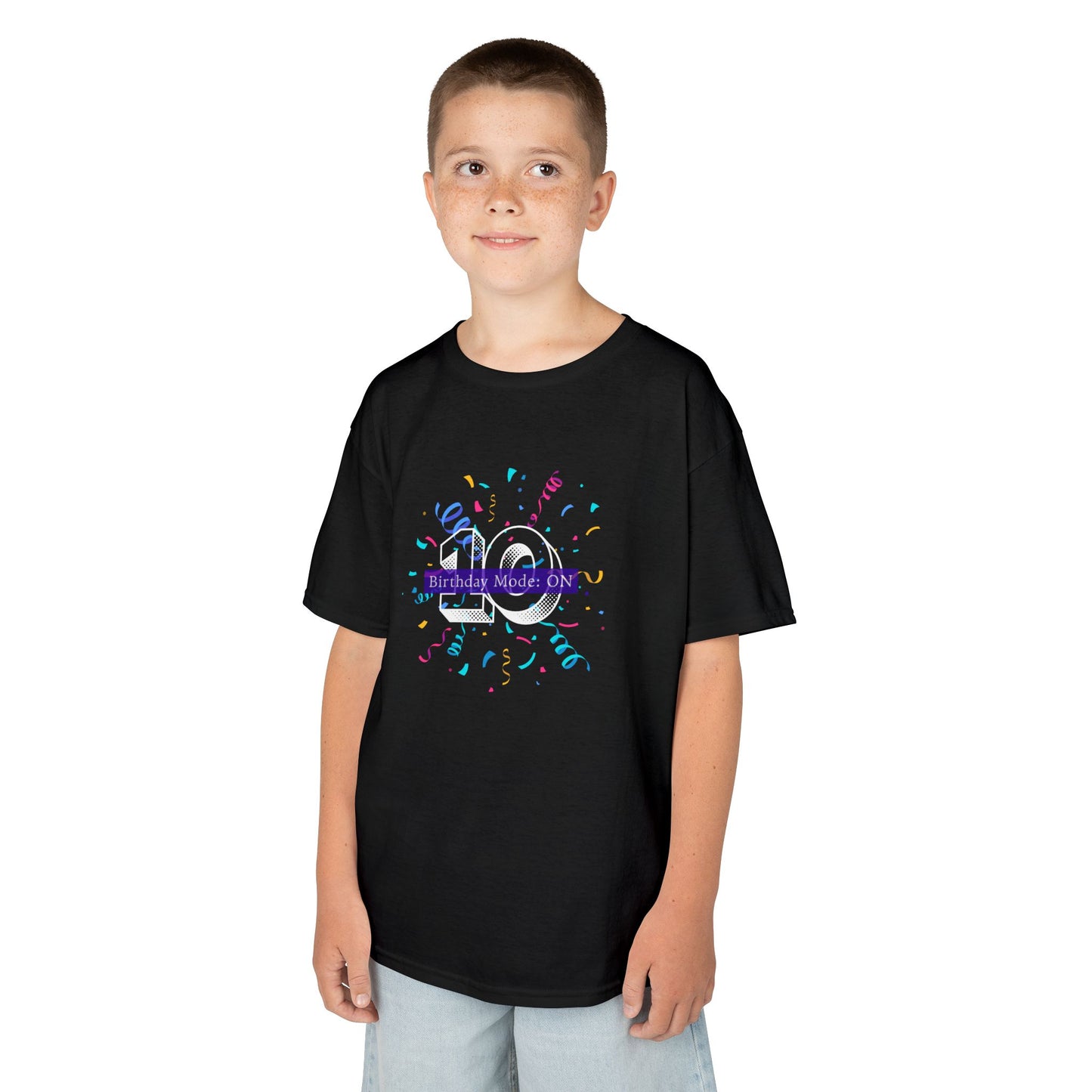 Kids Tee - Birthday Mode: On Celebration Tee (Customizable Age)