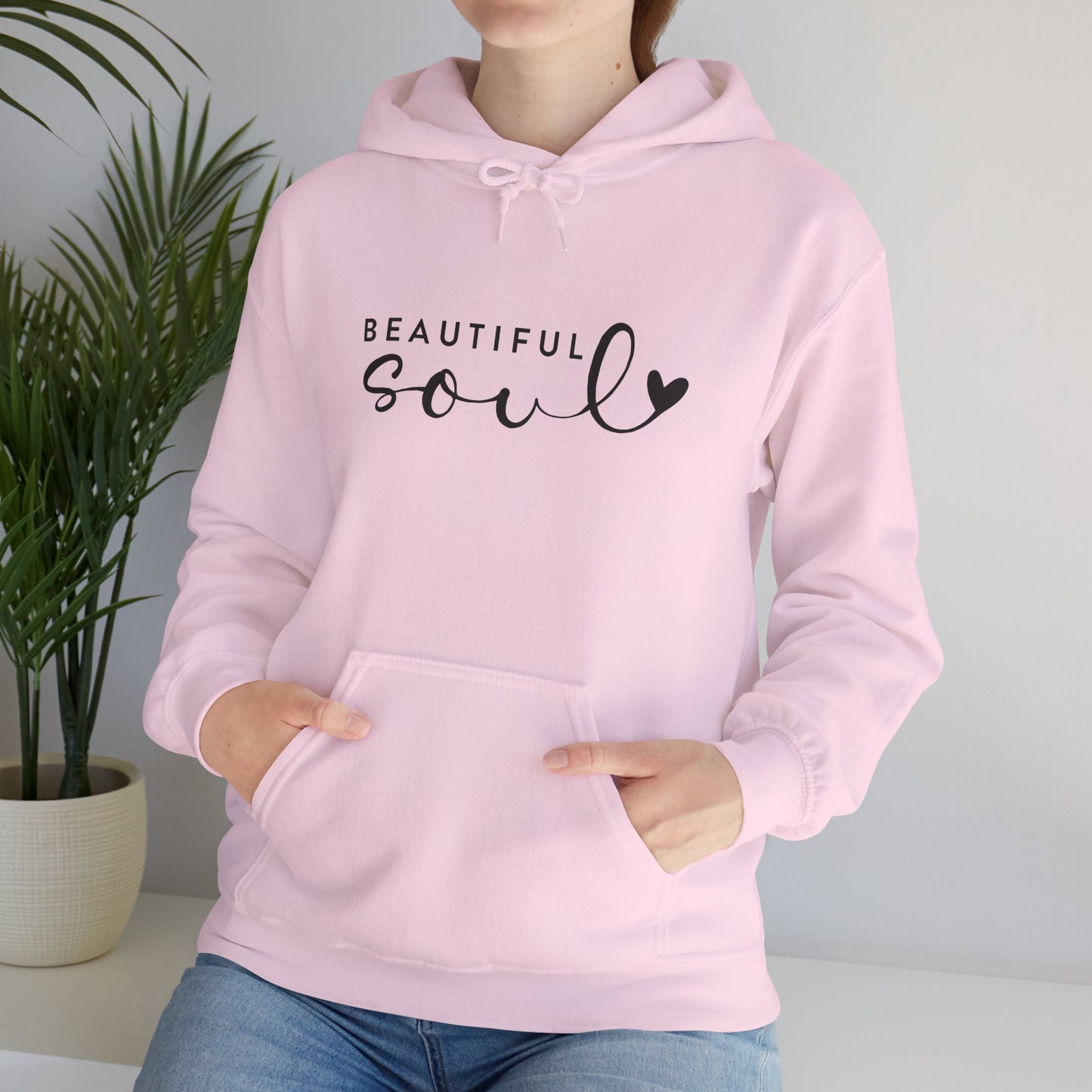 Beautiful Soul Hooded Sweatshirt, Unisex Hooded Sweatshirt, Cute Gift for Friends, Cozy Layer for All Seasons, Inspirational Clothing
