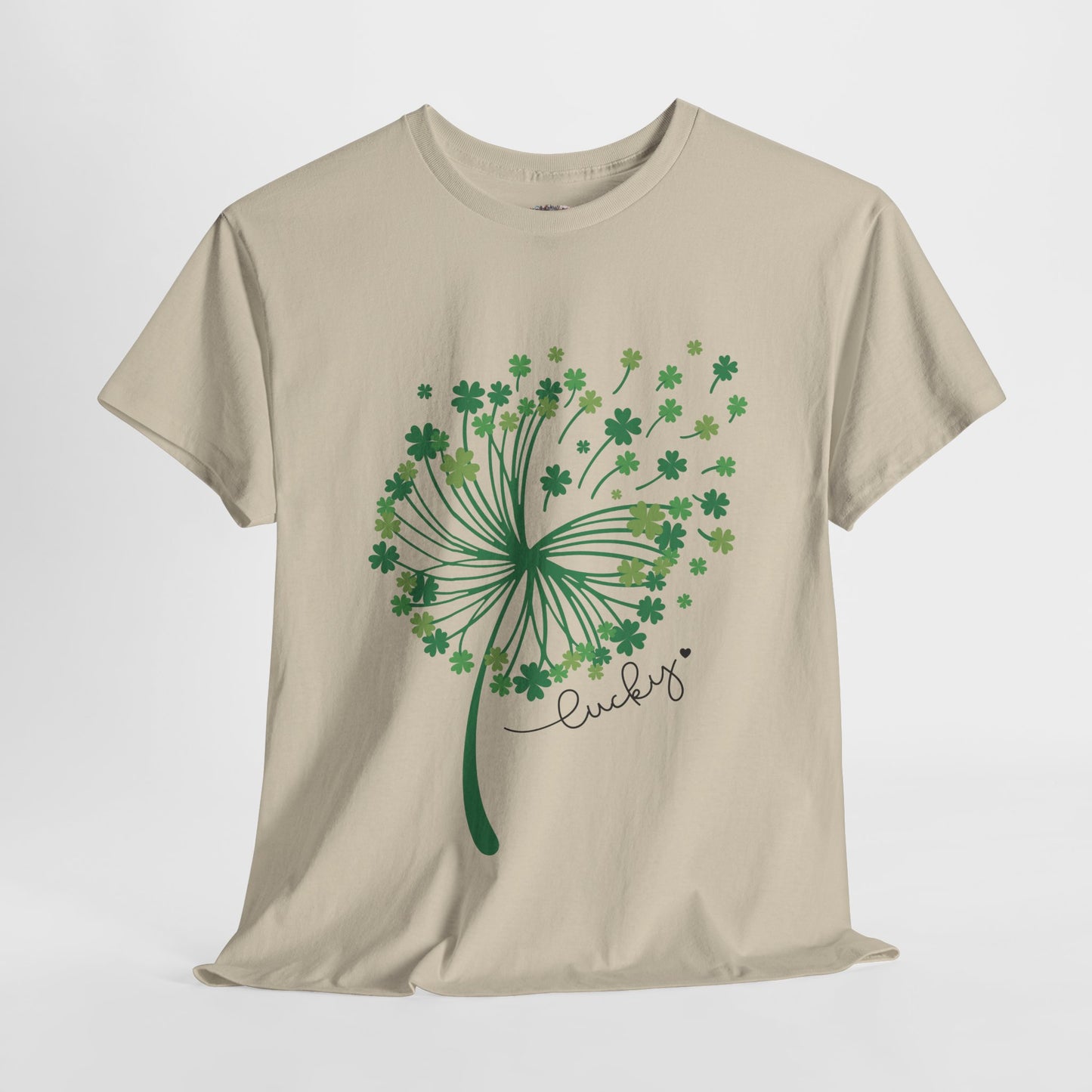 Lucky Clover Unisex Heavy Cotton Tee - St. Patrick’s Day Shirt