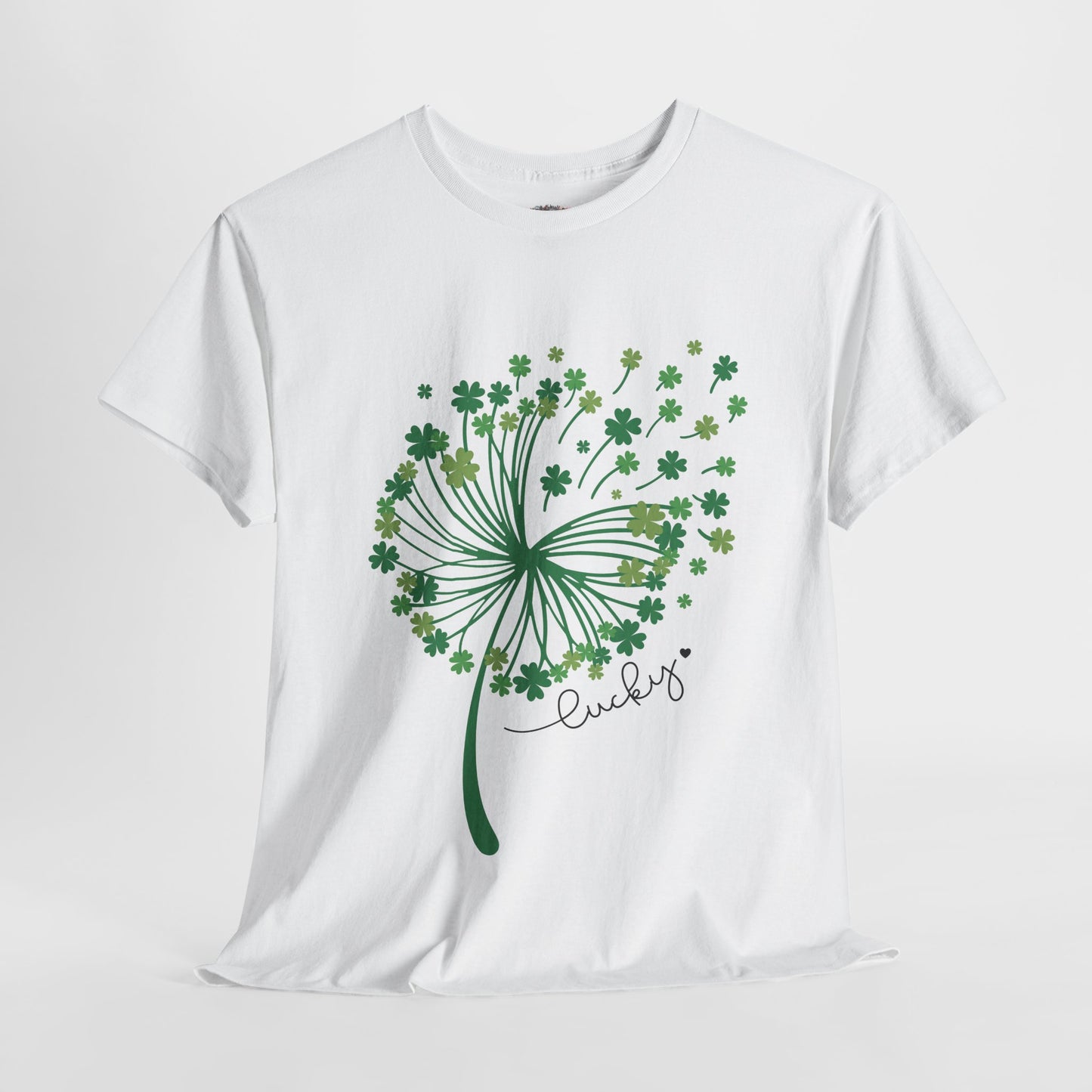 Lucky Clover Unisex Heavy Cotton Tee - St. Patrick’s Day Shirt