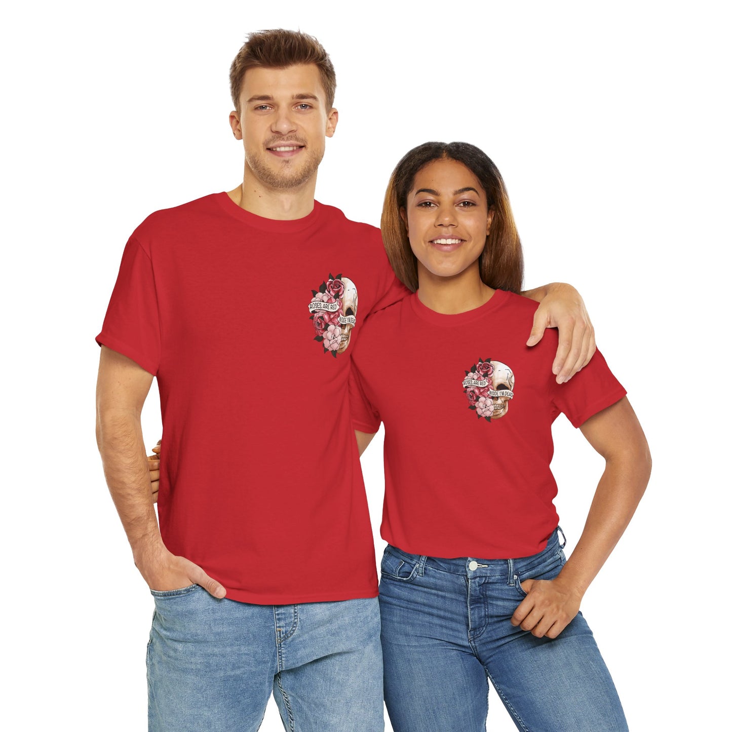 "Roses Are Red, Inside I'm Dead" -Floral Tee