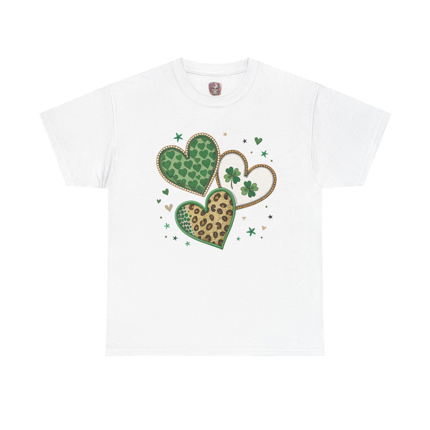 St Patrick's Day Heart Shamrock Tee