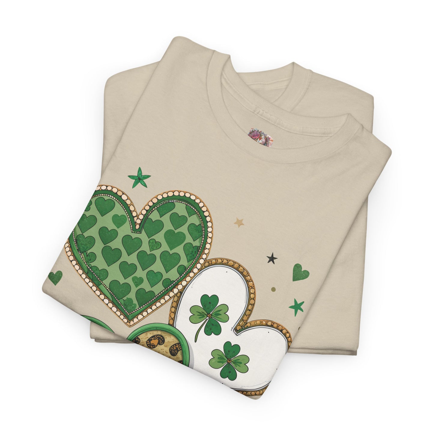 St Patrick's Day Heart Shamrock Tee