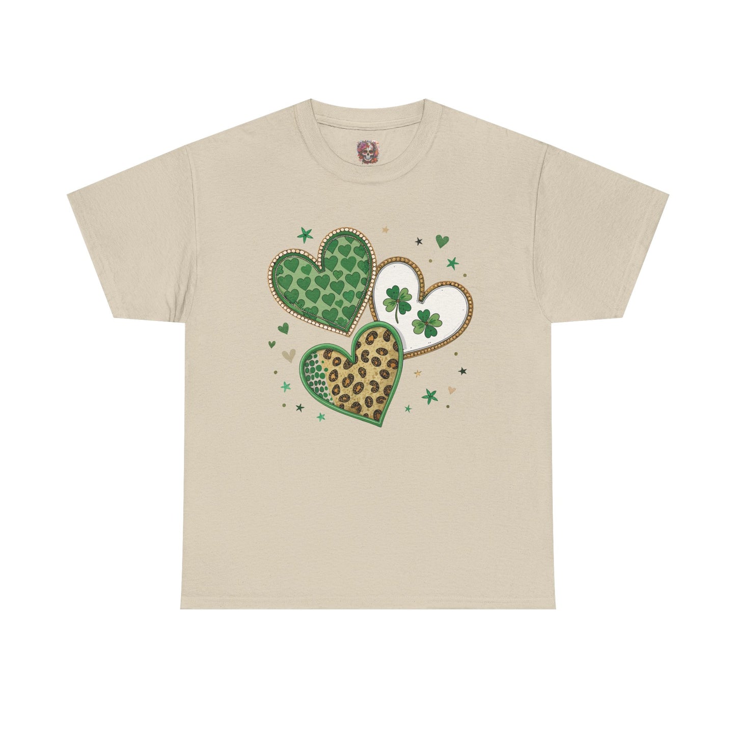 St Patrick's Day Heart Shamrock Tee