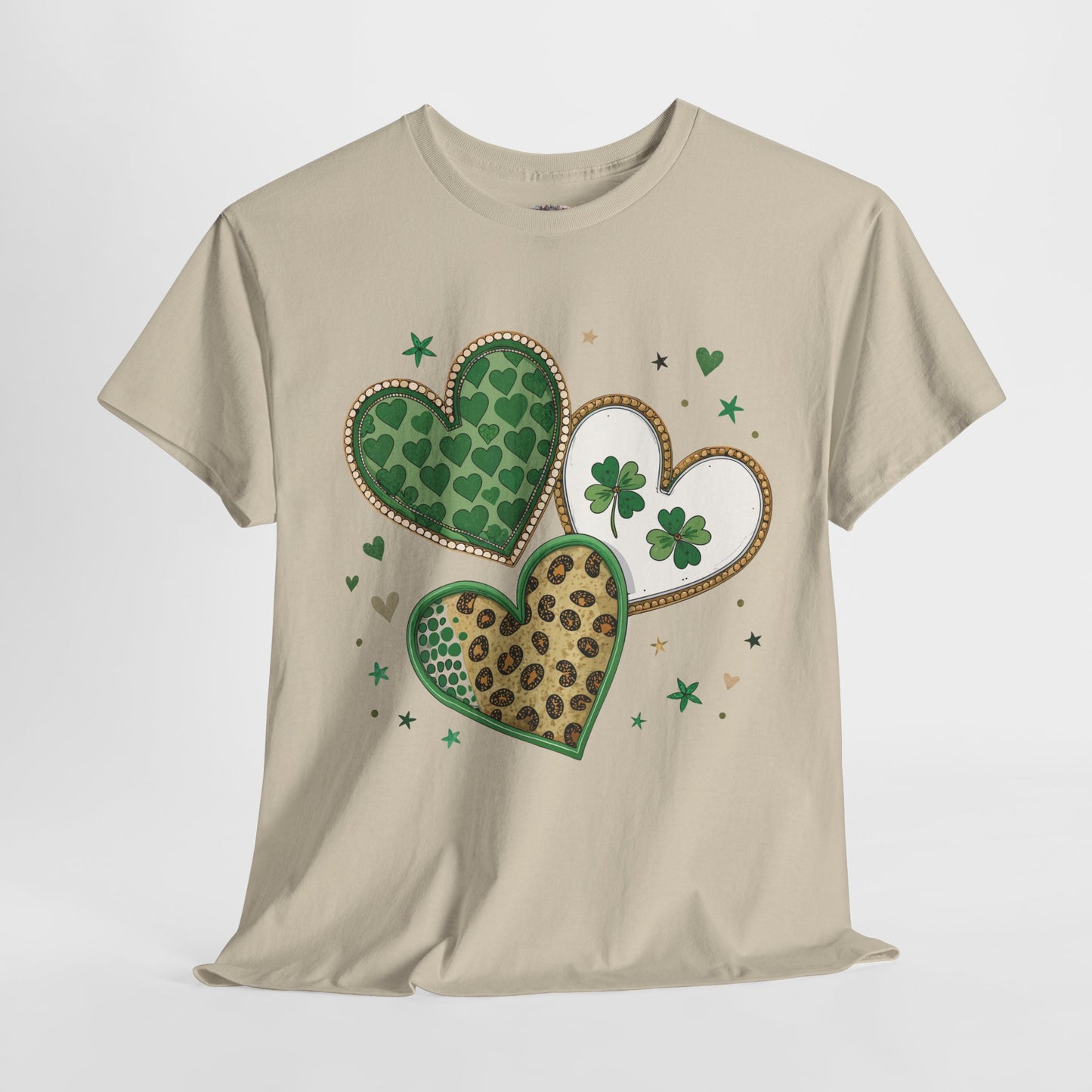 St Patrick's Day Heart Shamrock Tee