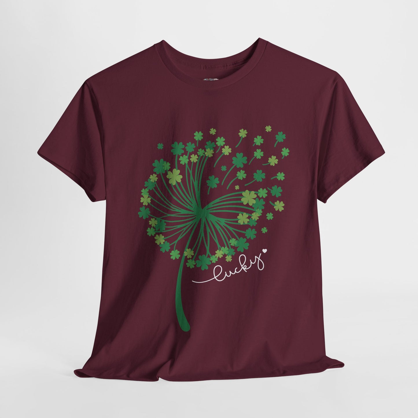 Lucky Clover Unisex Heavy Cotton Tee - St. Patrick’s Day Shirt