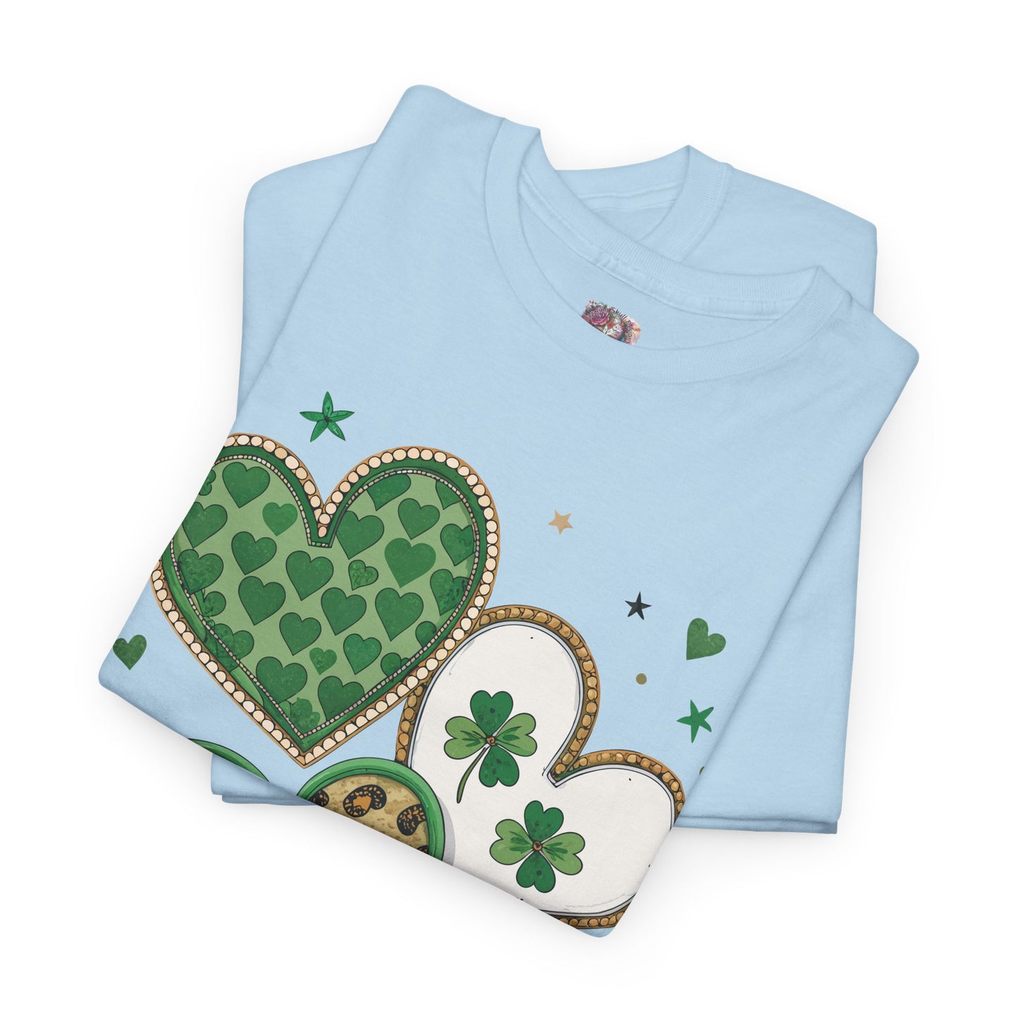 St Patrick's Day Heart Shamrock Tee