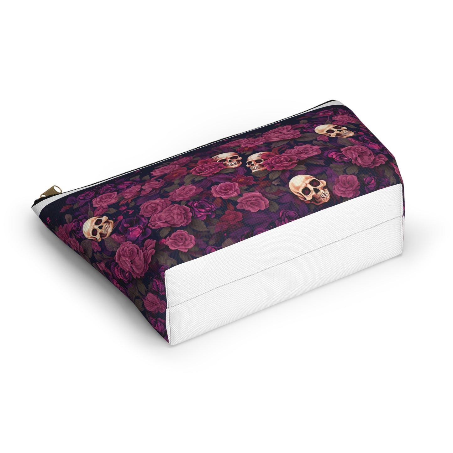 Accessory Pouch - Rose Skull Garden Design