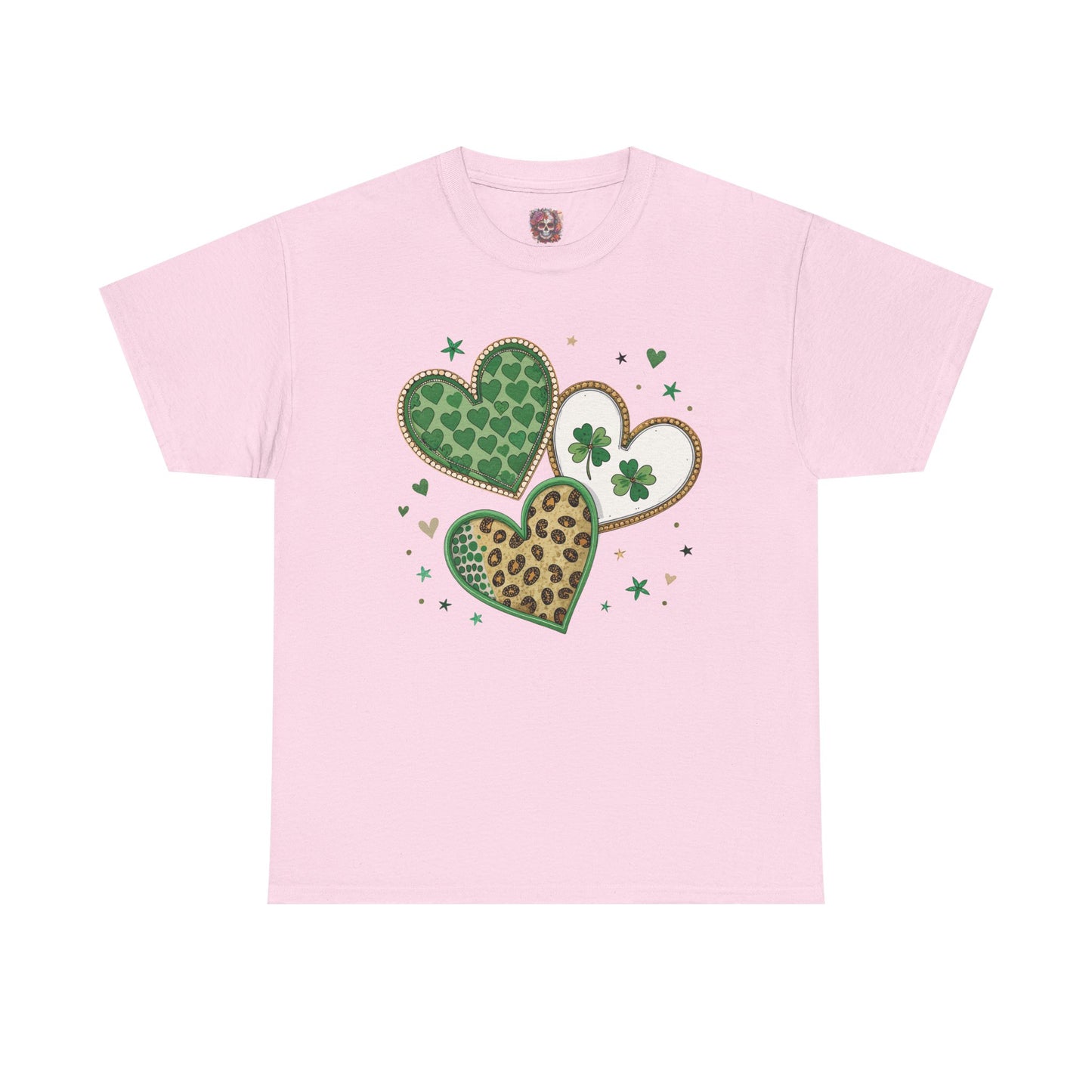 St Patrick's Day Heart Shamrock Tee
