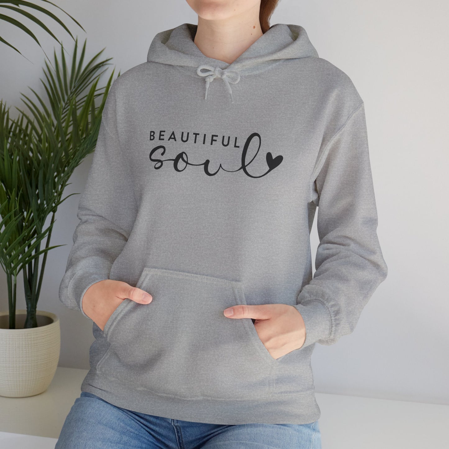 Beautiful Soul Hooded Sweatshirt, Unisex Hooded Sweatshirt, Cute Gift for Friends, Cozy Layer for All Seasons, Inspirational Clothing