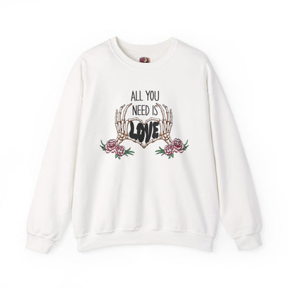 "All You Need Is LOVE" Crewneck Sweatshirt - Unisex Heavy Blend™