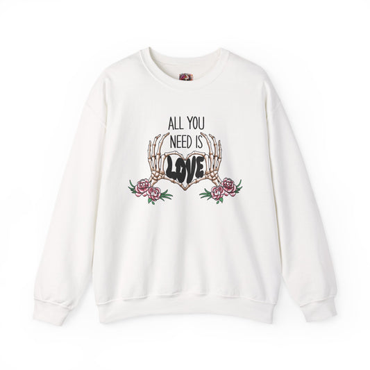 "All You Need Is LOVE" Crewneck Sweatshirt - Unisex Heavy Blend™
