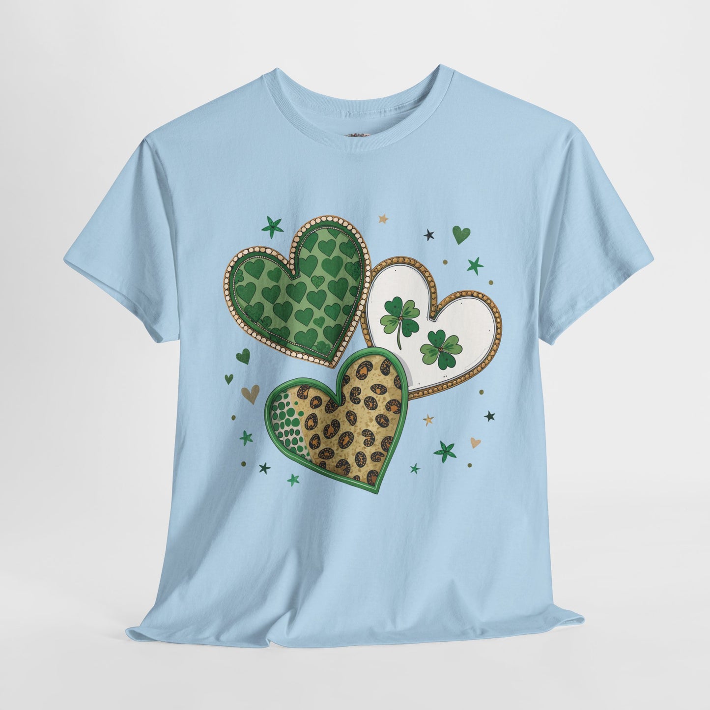 St Patrick's Day Heart Shamrock Tee