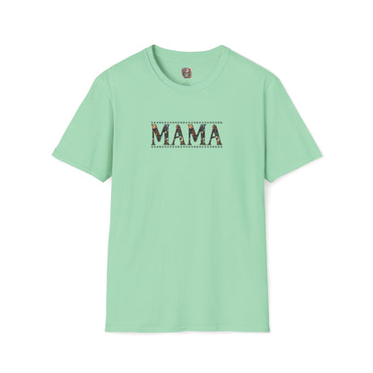 MAMA Floral Skull Softstyle T-Shirt