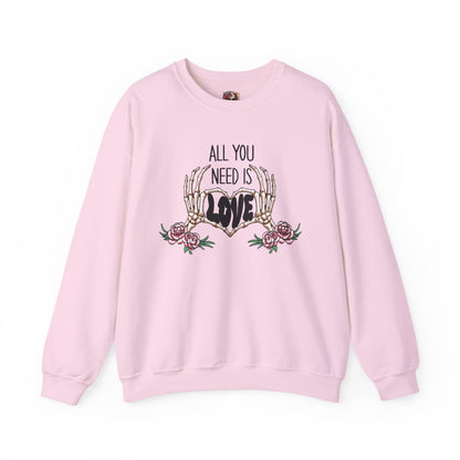 "All You Need Is LOVE" Crewneck Sweatshirt - Unisex Heavy Blend™