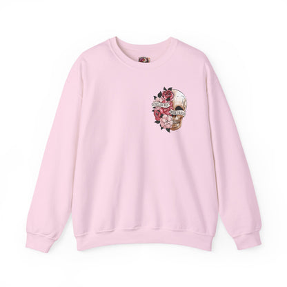 "Roses Are Red, Inside I'm Dead" Crewneck Sweatshirt - Unisex Heavy Blend™