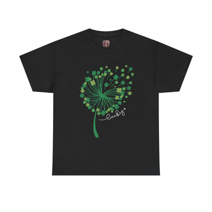 Lucky Clover Unisex Heavy Cotton Tee - St. Patrick’s Day Shirt