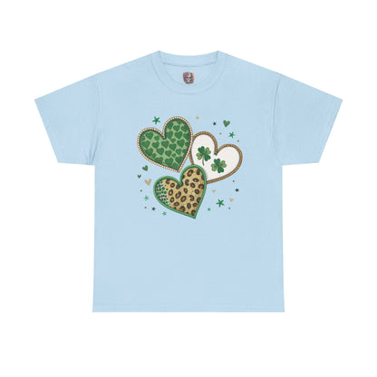 St Patrick's Day Heart Shamrock Tee