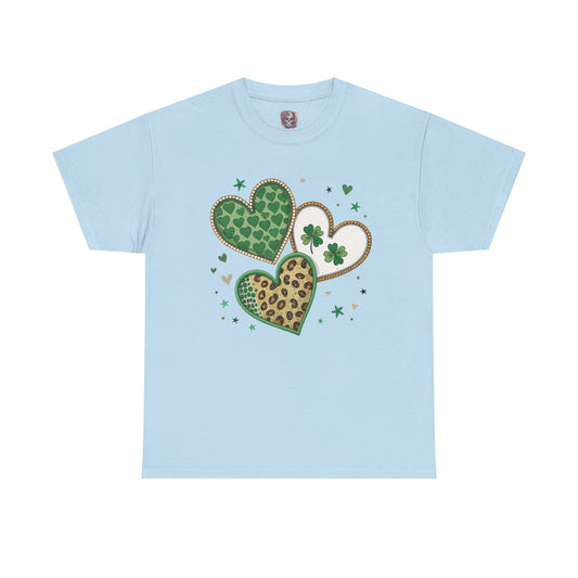 St Patrick's Day Heart Shamrock Tee