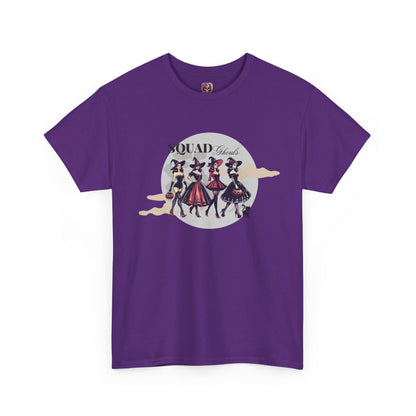 Squad Ghouls T-Shirt – Halloween Witch Squad Graphic Tee for Women, Vintage Pin-Up Style