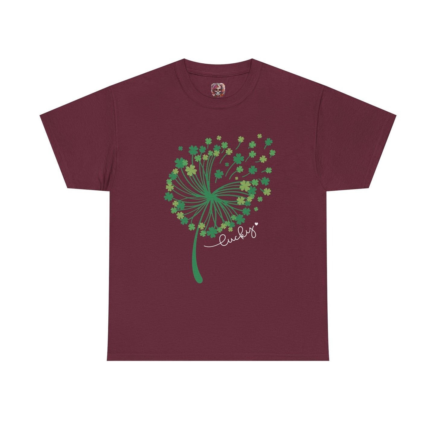Lucky Clover Unisex Heavy Cotton Tee - St. Patrick’s Day Shirt