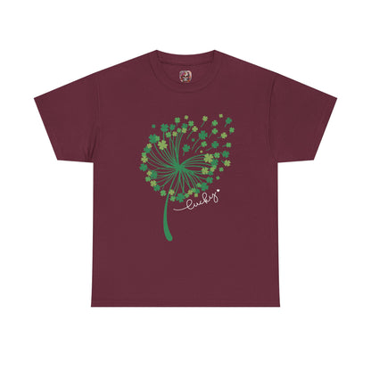 Lucky Clover Unisex Heavy Cotton Tee - St. Patrick’s Day Shirt