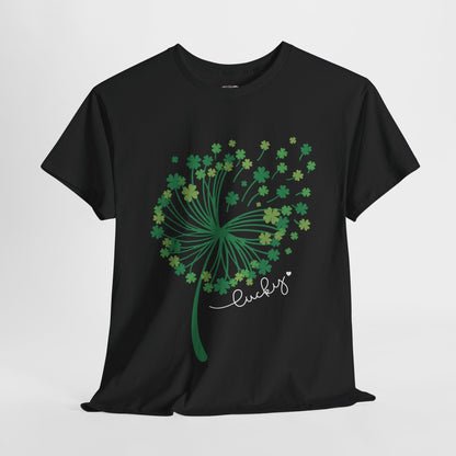 Lucky Clover Unisex Heavy Cotton Tee - St. Patrick’s Day Shirt