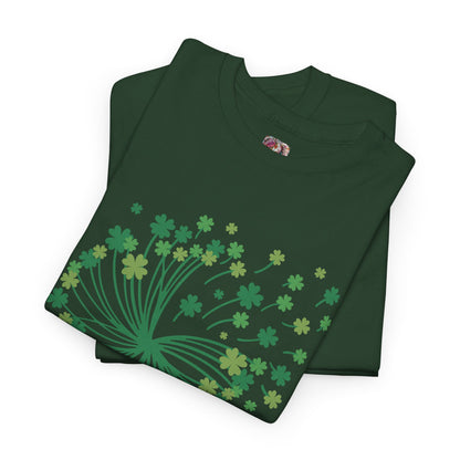 Lucky Clover Unisex Heavy Cotton Tee - St. Patrick’s Day Shirt
