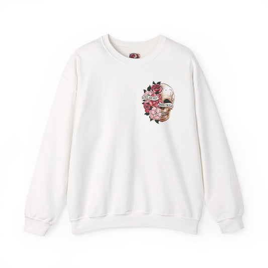 "Roses Are Red, Inside I'm Dead" Crewneck Sweatshirt - Unisex Heavy Blend™