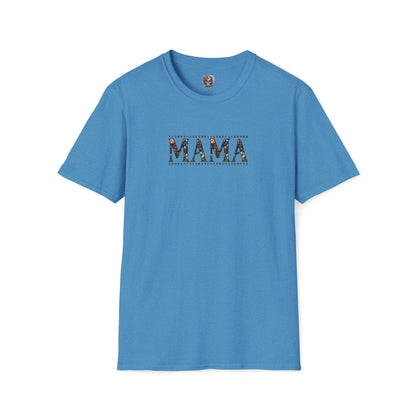 MAMA Floral Skull Softstyle T-Shirt