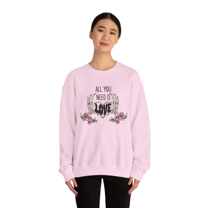 "All You Need Is LOVE" Crewneck Sweatshirt - Unisex Heavy Blend™
