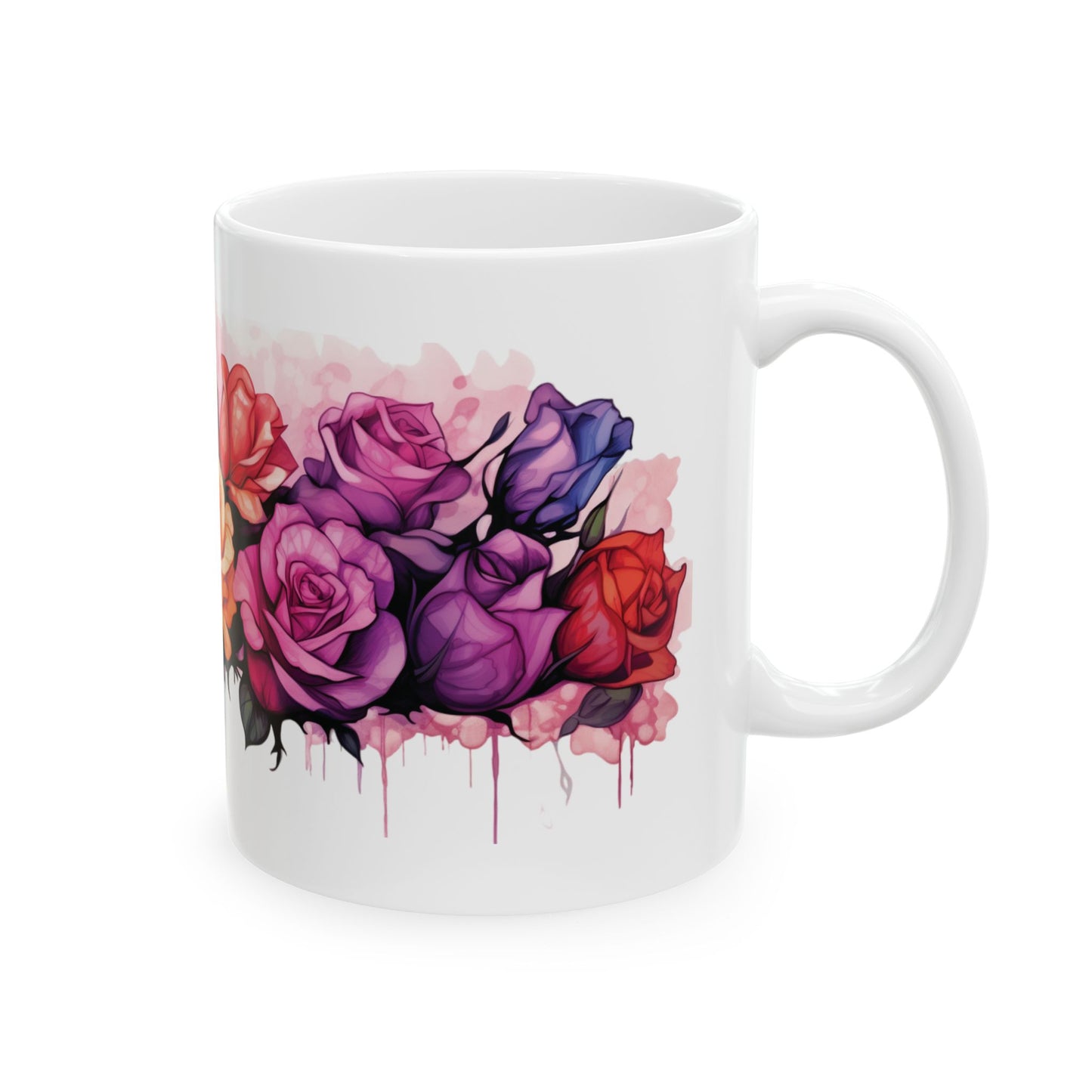 Watercolor Rose Coffee Mug