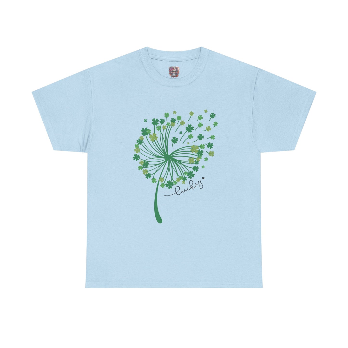 Lucky Clover Unisex Heavy Cotton Tee - St. Patrick’s Day Shirt