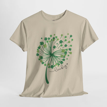 Lucky Clover Unisex Heavy Cotton Tee - St. Patrick’s Day Shirt